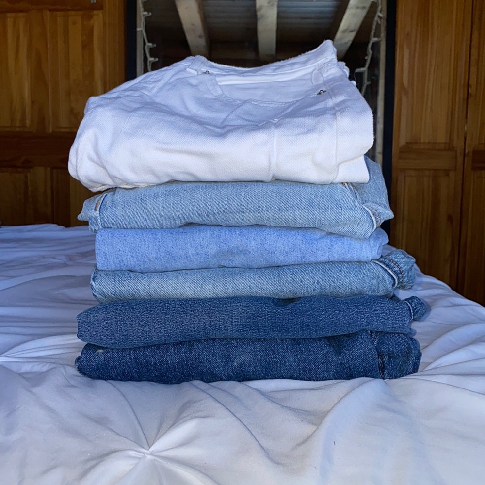 COMPLETE VINTAGE-STYLE JEANS COLLECTION (RIDERS, DOCKERS, AERO, FOREVER 21)